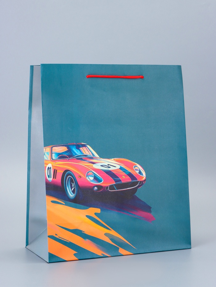 Пакет подарочный «Лучшему» 26×12×32 см