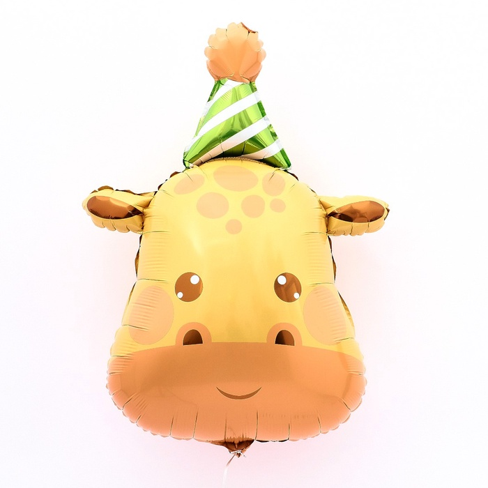 «Жираф именинник» 31" с гелием