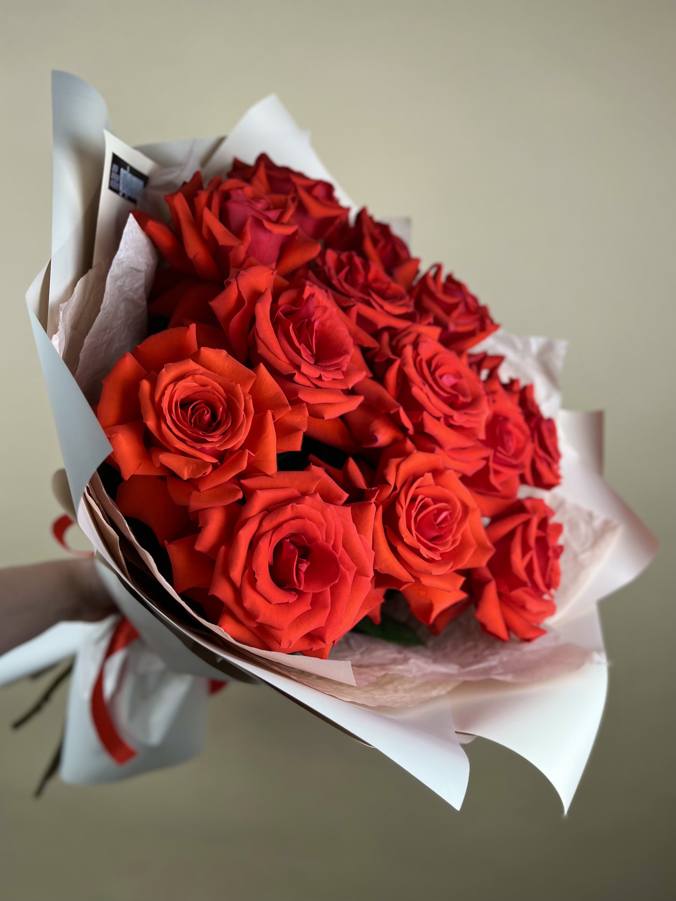 Французские красные розы (M)