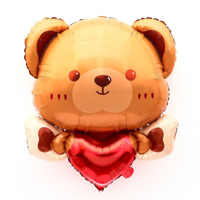 «Мишка с сердцем» 30" с гелием