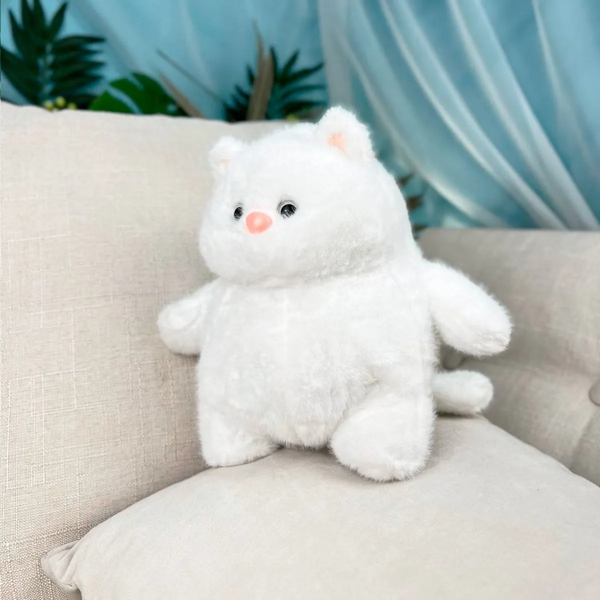 Котик упитанный, 22 см (Белый)