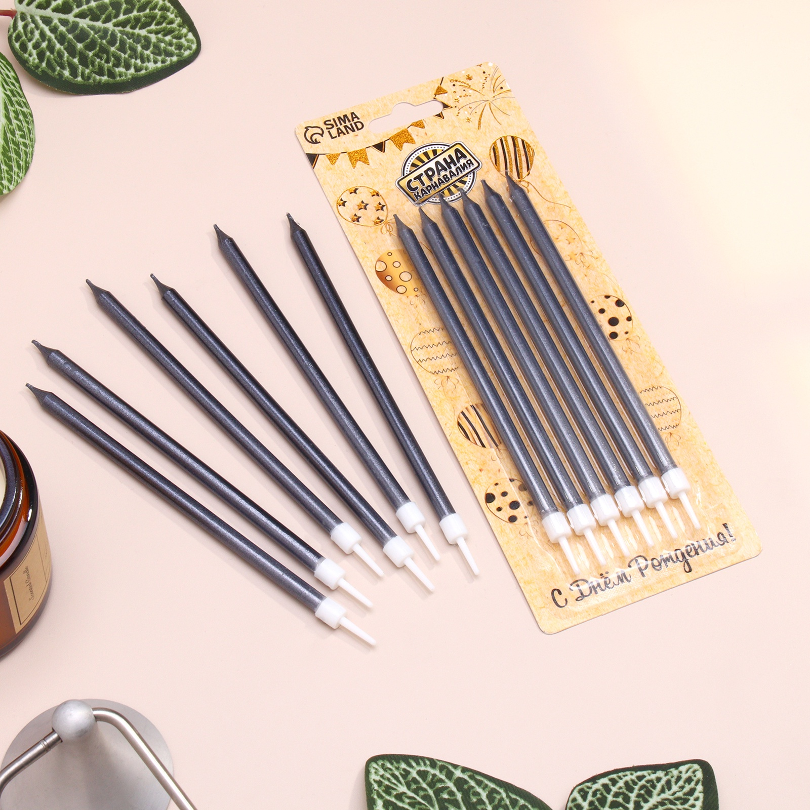 Свечи "Ройс", 6 шт (графит)