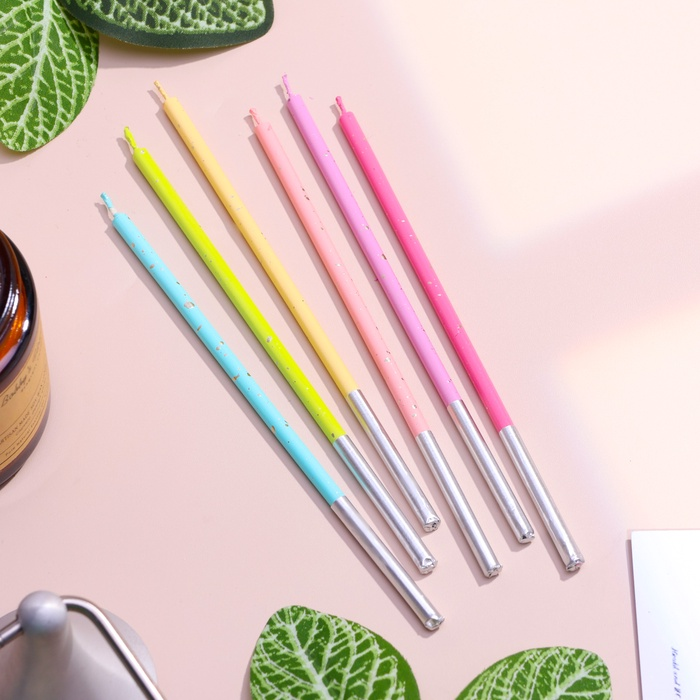 Свечи «Исполнение желаний», 6 шт, разноцветные