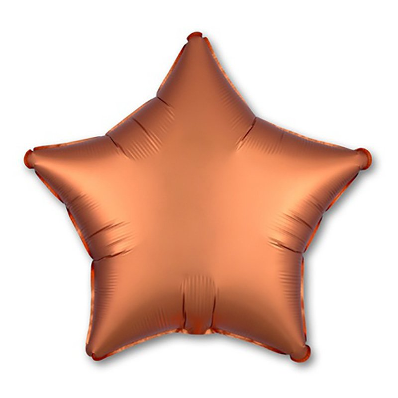 "Звезда оранжевая" 18" с гелием