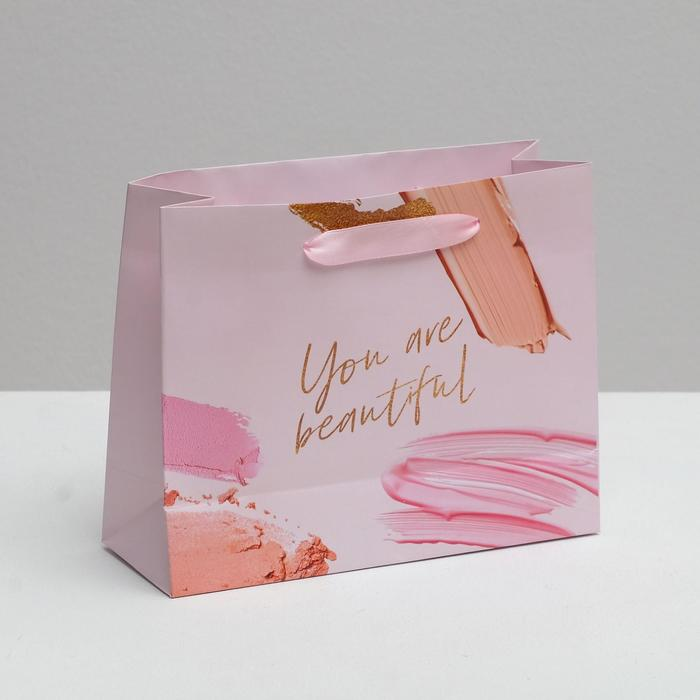 Пакет «You are beautiful», 22 х 17.5 х 8 см