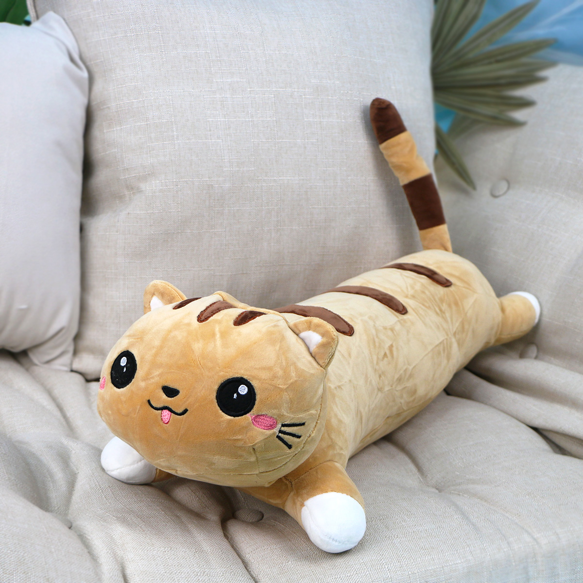 Кошка Обнимашка, 60 см (бежевый)