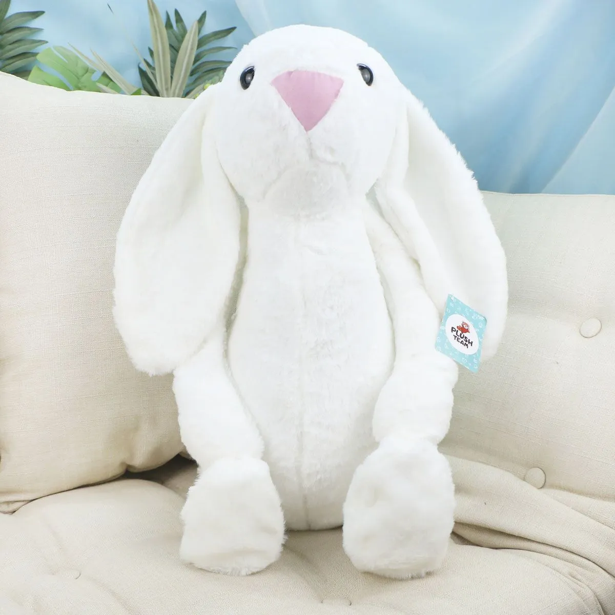 Заяц с висящими ногами, 50(65) см (Белый)