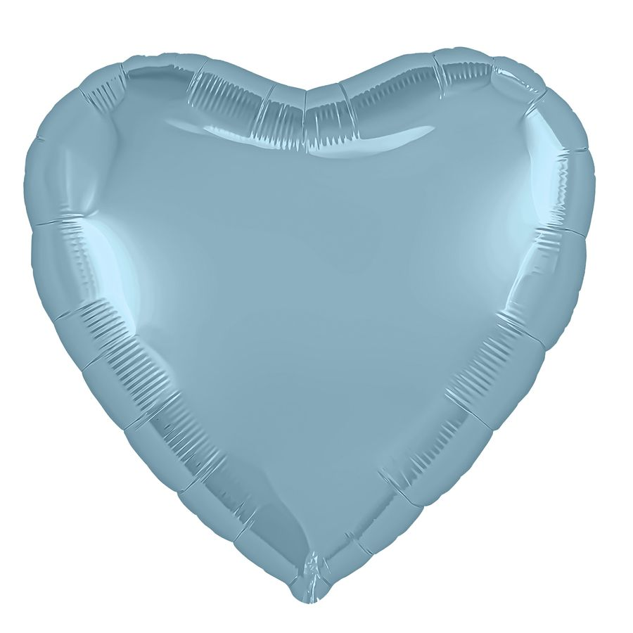 "Сердце голубое" 18" с гелием