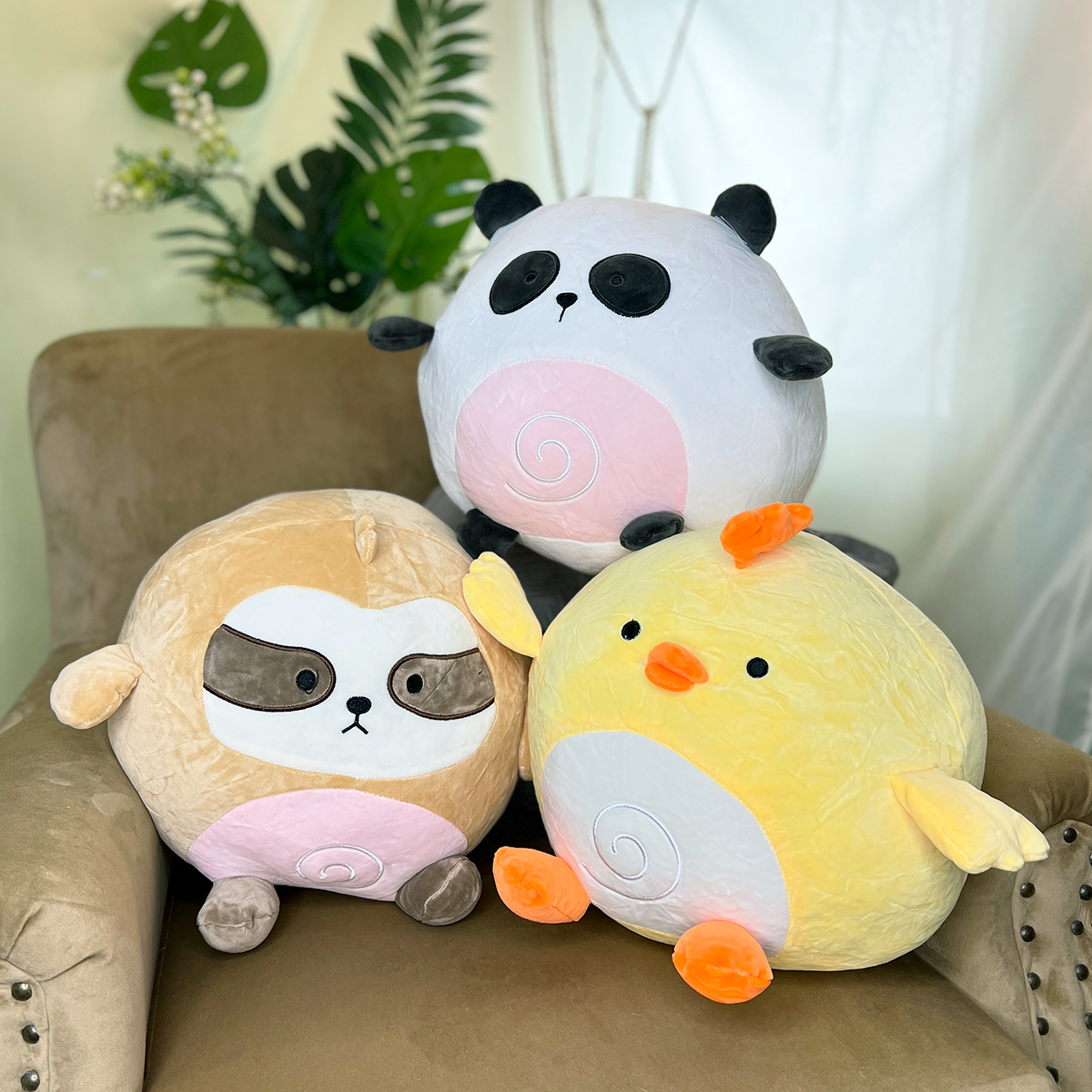 Зоо колобки нежные в ассортименте, 30 см