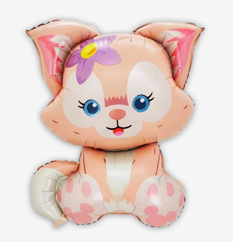 «Котёнок с цветком» 32"